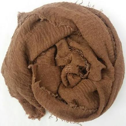 Light Brown Cotton Crinkle Hijab