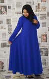 Flowy Abaya Dress Blue