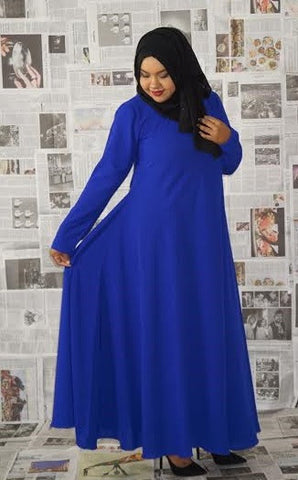 Flowy Abaya Dress Blue