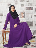 Flowy Abaya Dress Purple